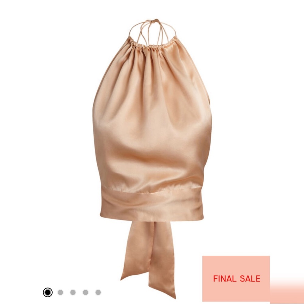 NWT Harmur Classic Silk Halter Top